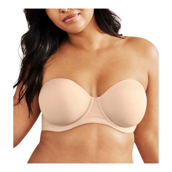 Wacoal Red Carpet Strapless Underwire Bra Sand 38C Convertible Style# 854119 - Picture 1 of 8